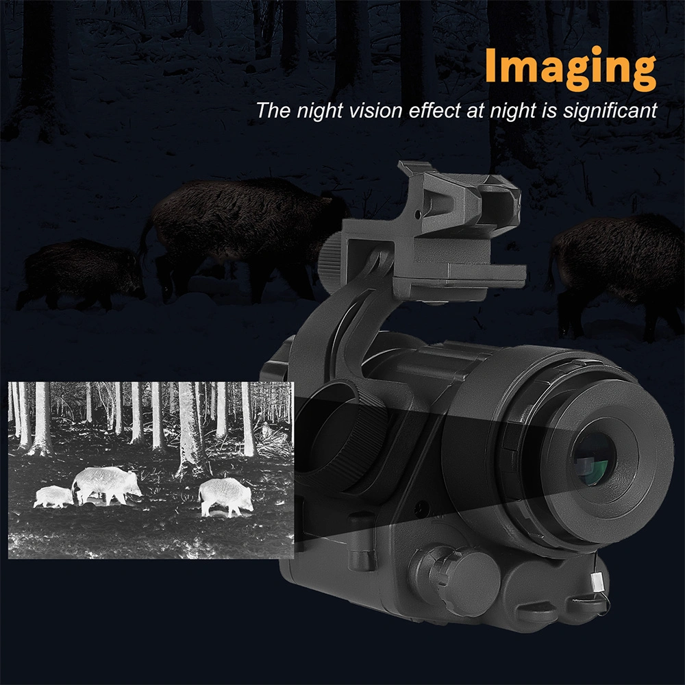 Spina Pvs-14 Scope Digital Night Vision 4X for Night Patrol Hunting Monocular for Helmet Adapter