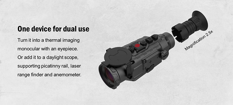 RoHS Ce FCC Certified Clip on Scope Night Vision for Hunting and Outdoor Observation